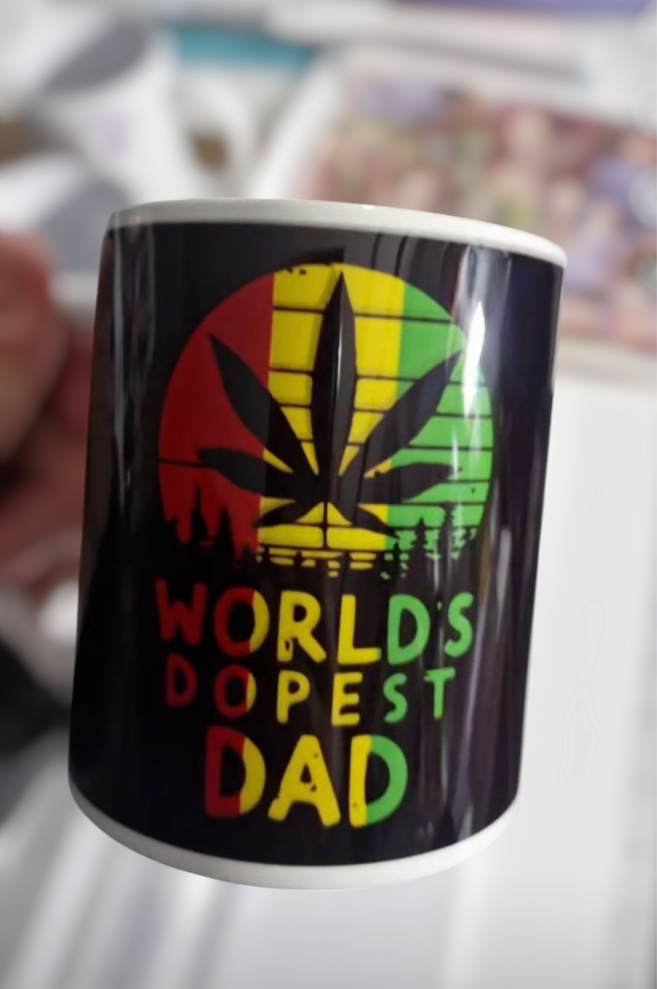 World's dopest Dad 11oz mug cup