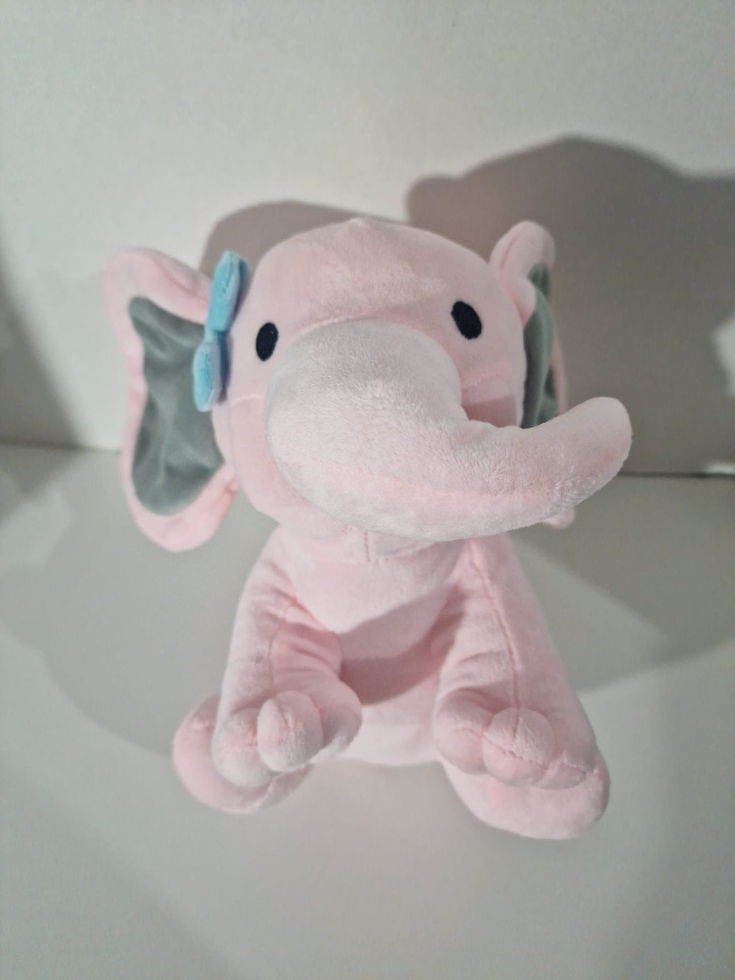 Personalised Elephant Teddy | Baby Birth Details Keepsake | 25cm Plush