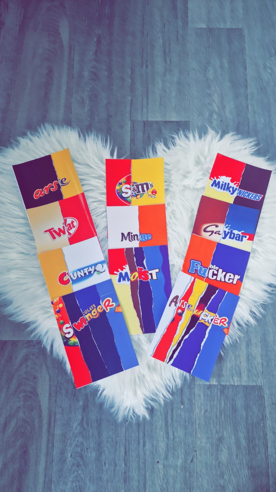 Chocolate funny wrappers