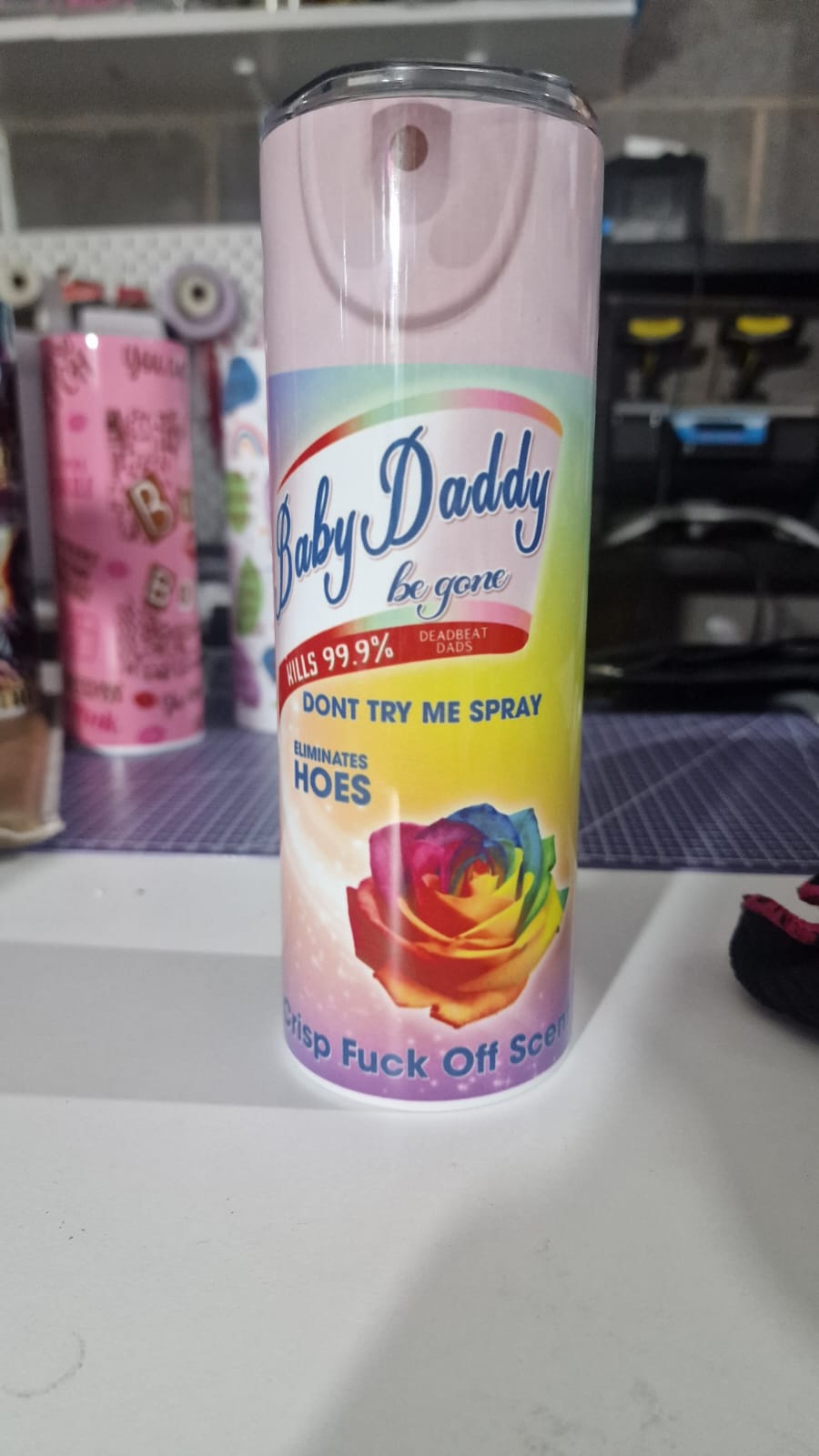 Funny- Baby Daddy Be Gone Tumbler - 20oz Tumbler