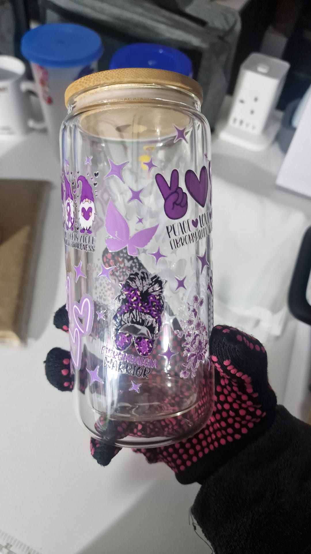 Fibromyalgia 16oz glass can