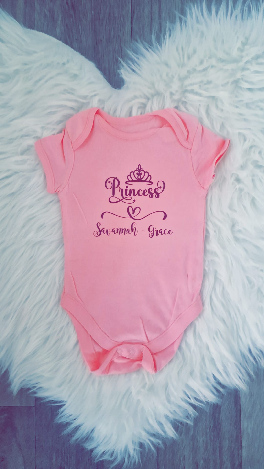 Personalised baby vest
