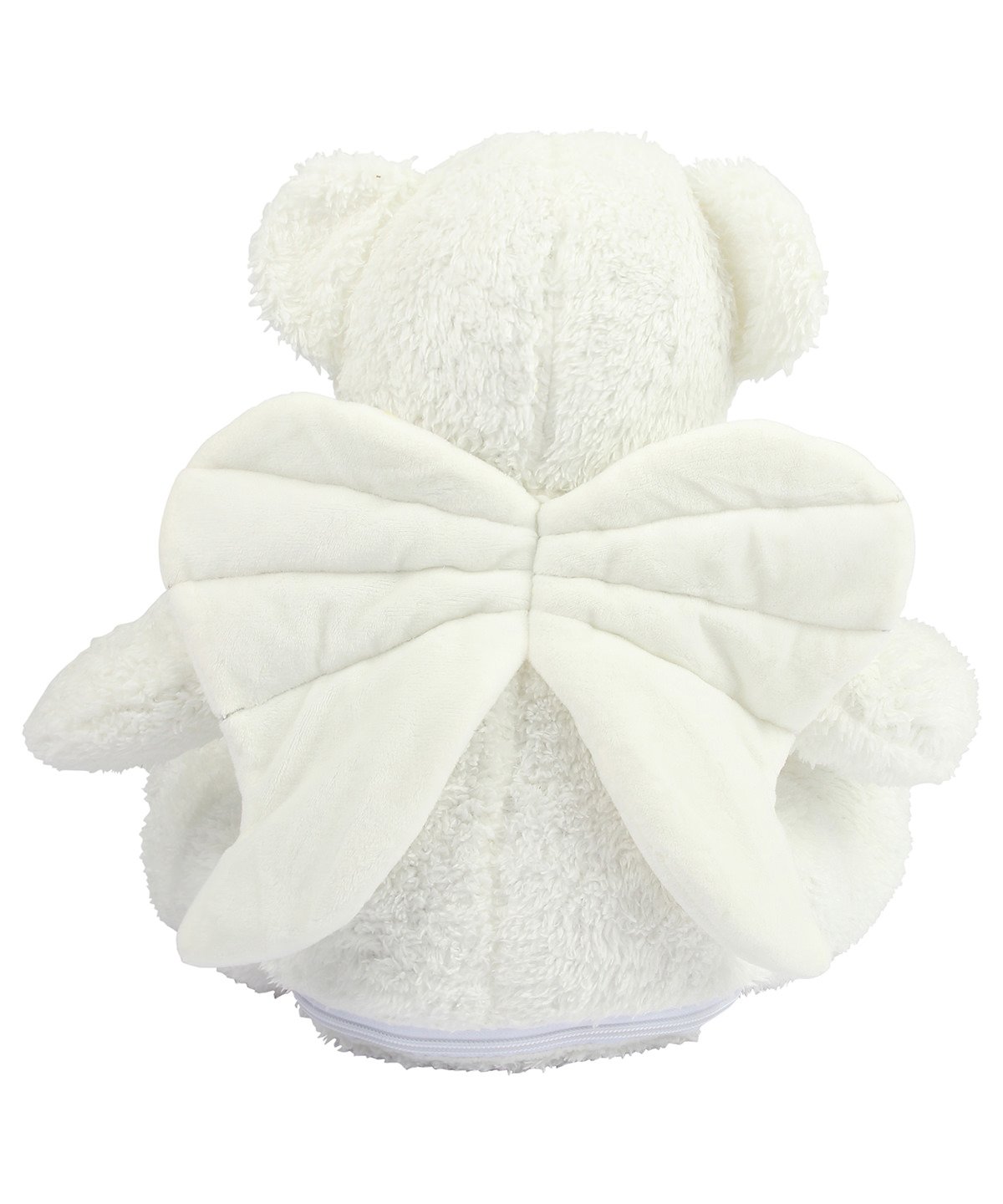 Memorial Keepsake Angel Bear With Wings - Personalised- Photo - Text -Large