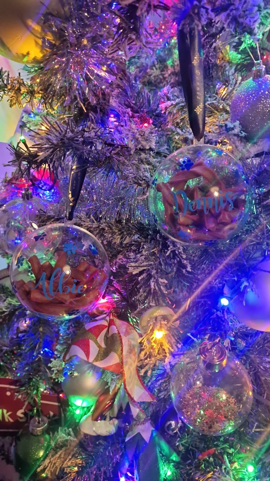 Pet Baubles Christmas Tree Decorations Dog Cat Treats