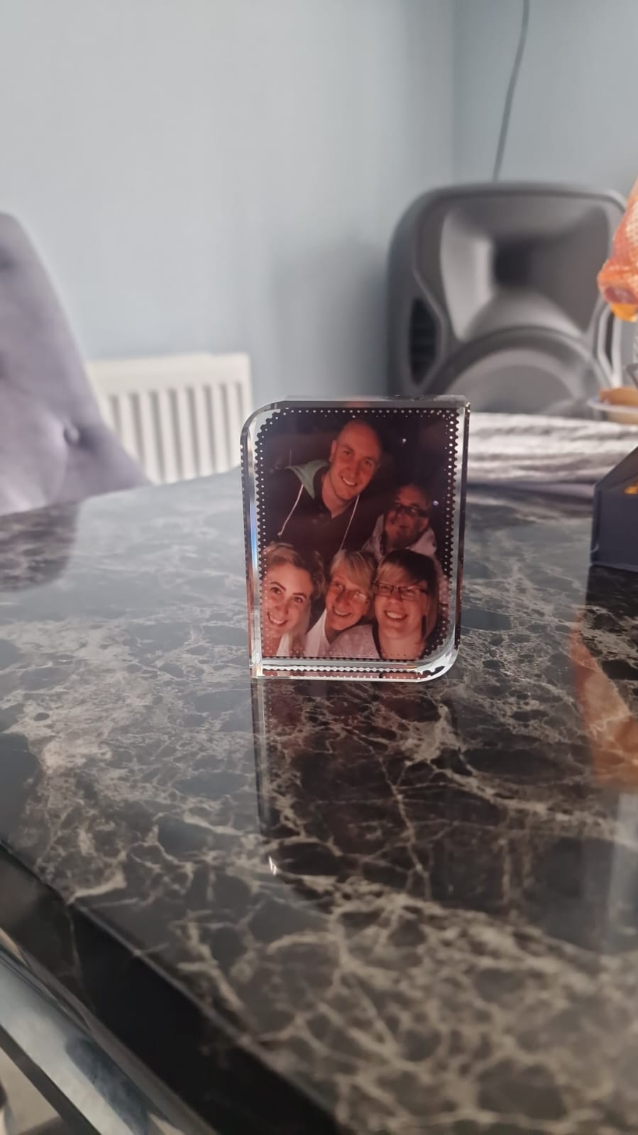 Personalised Glass Photo Block