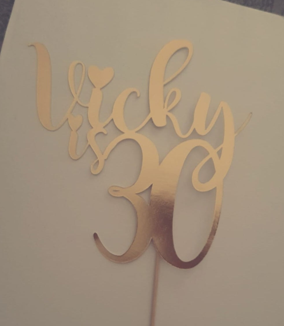 Birthday Cake Topper - Celebration