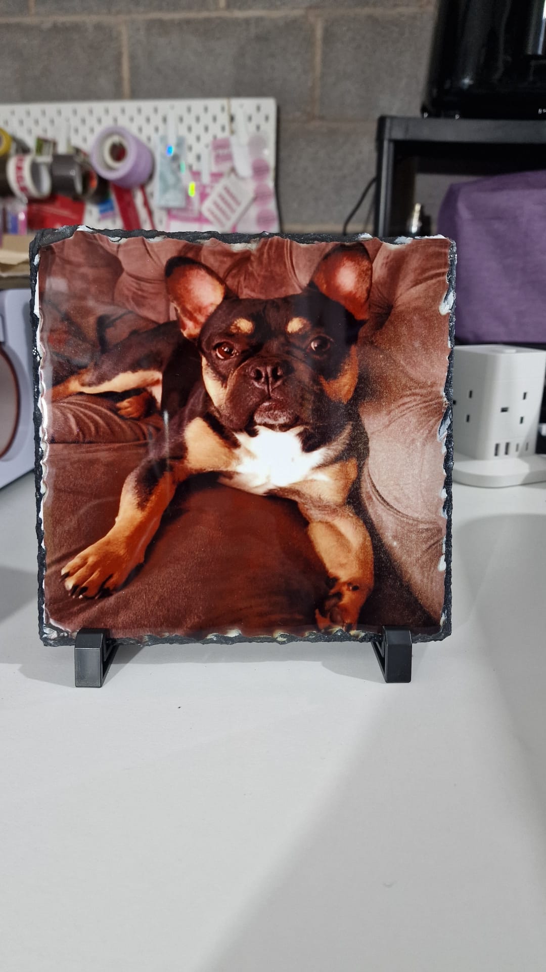 Personalised Photo Slate 15cm | Heart, Circle or Square