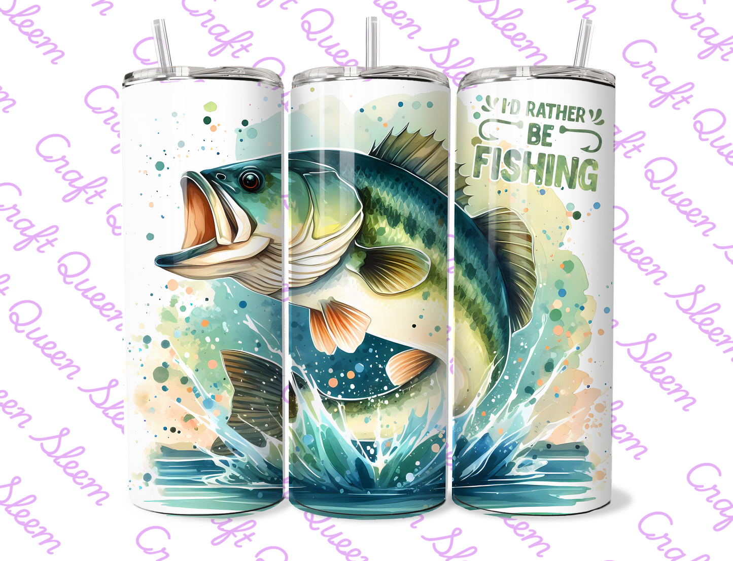 I'd Rather Be Fishing 20oz Tumbler