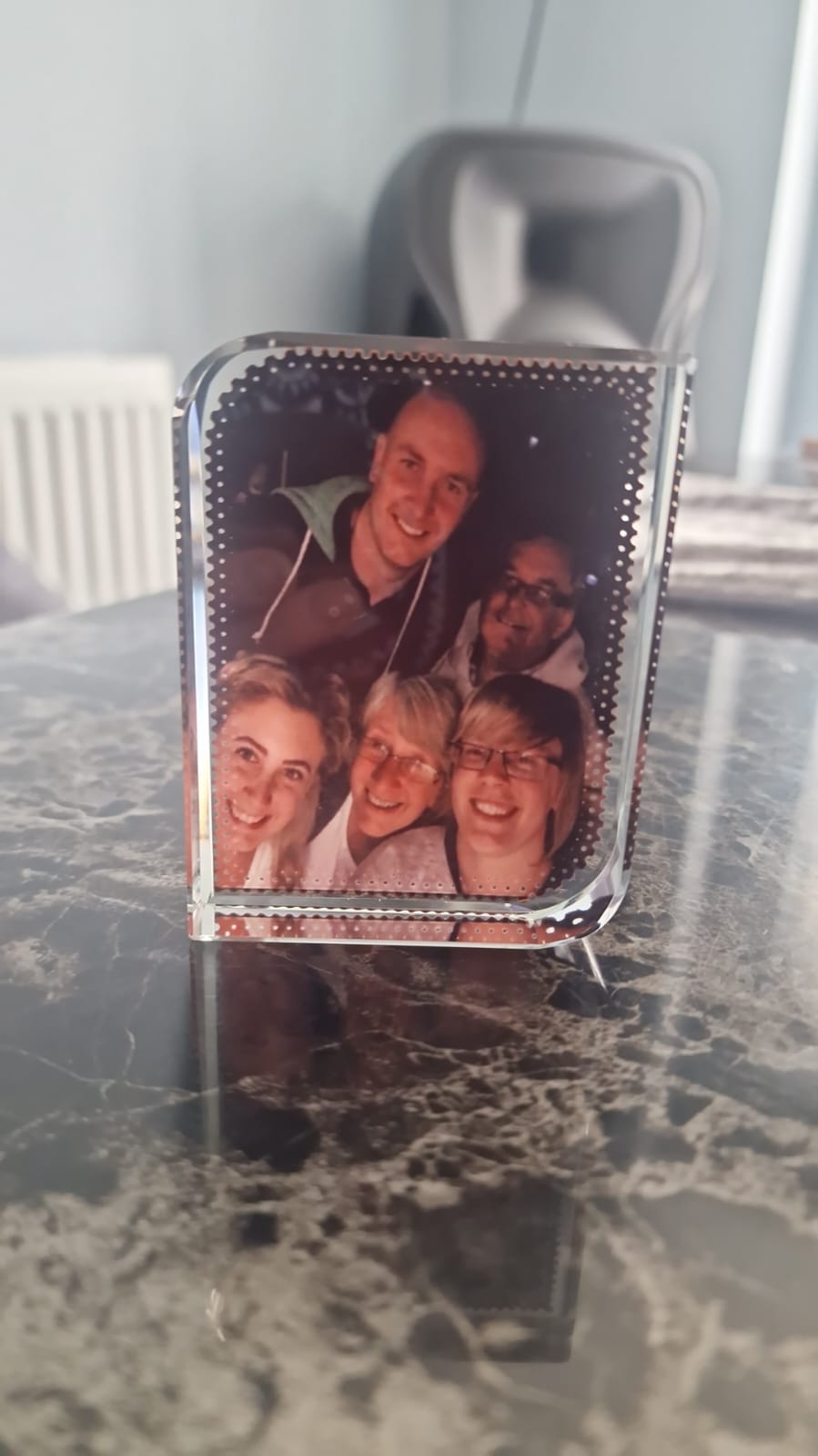 Personalised Glass Photo Block