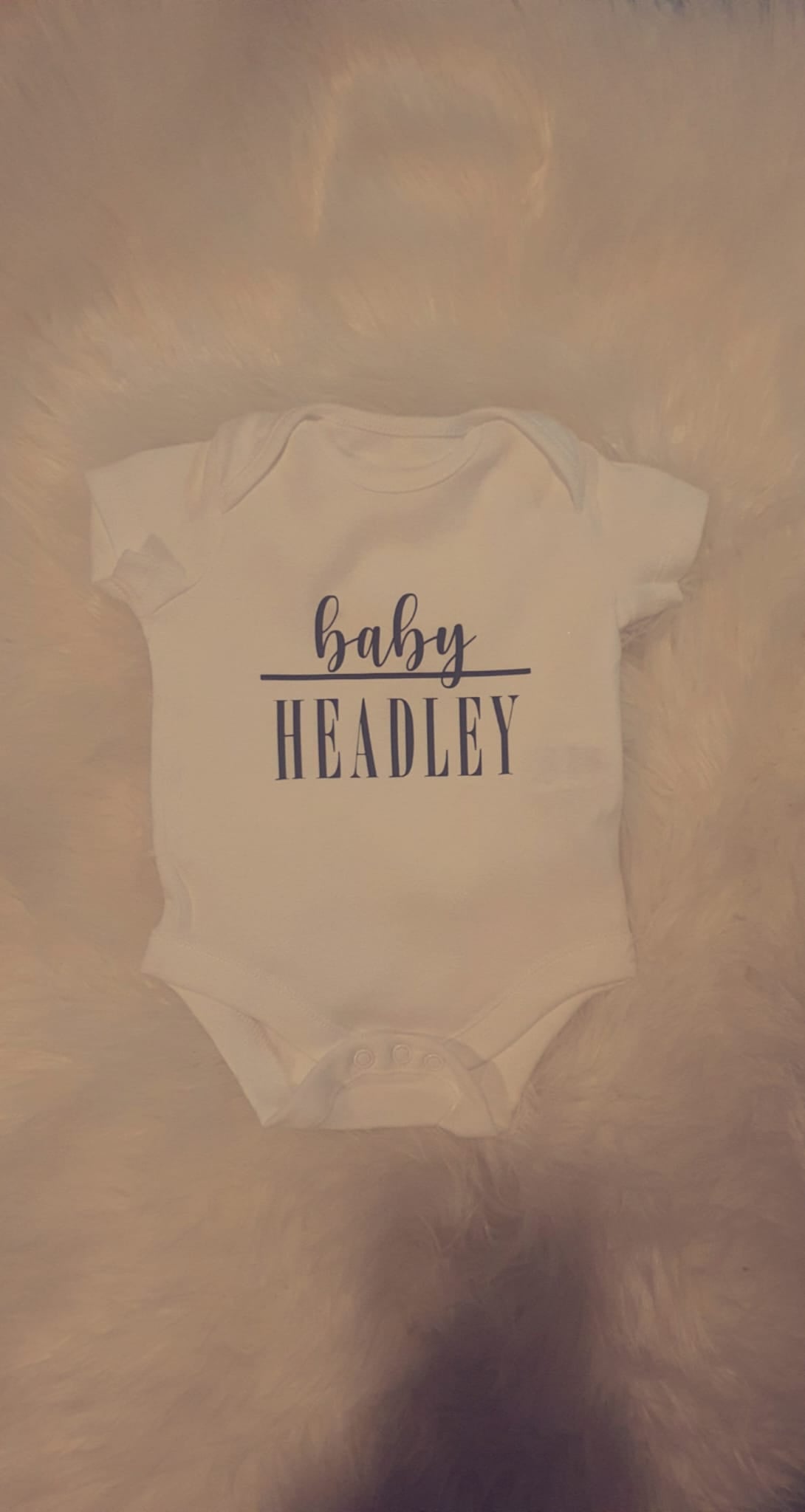 Personalised Baby Vest | Custom Family Name Baby Grow