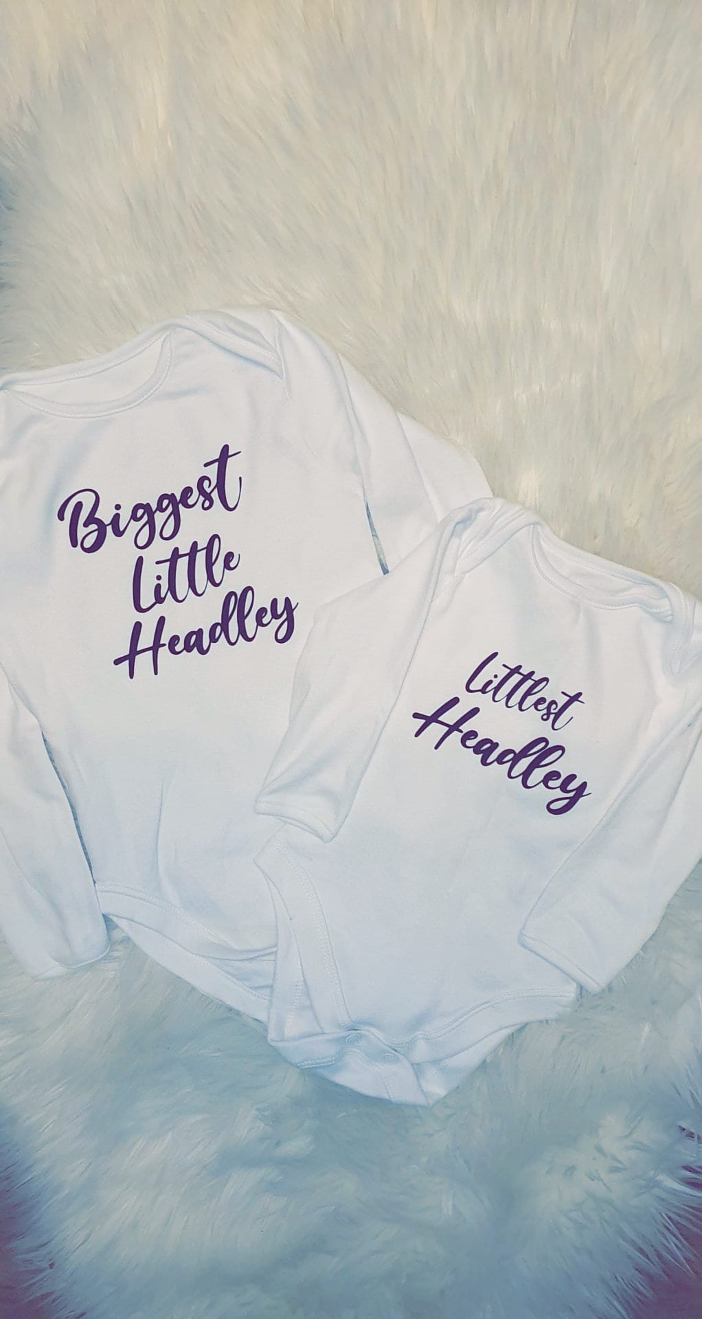Personalised baby vest