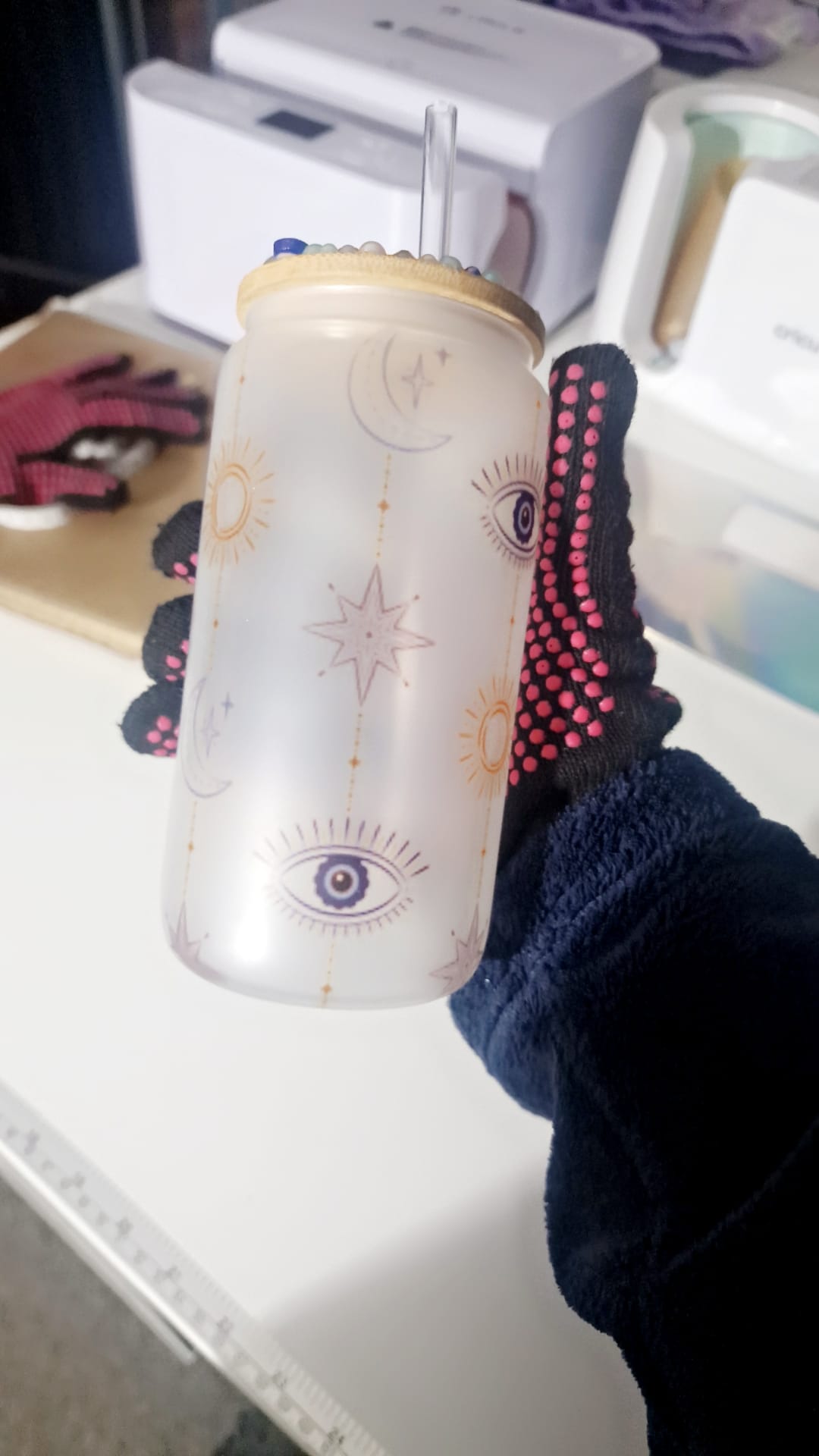 16oz Personalised glass can