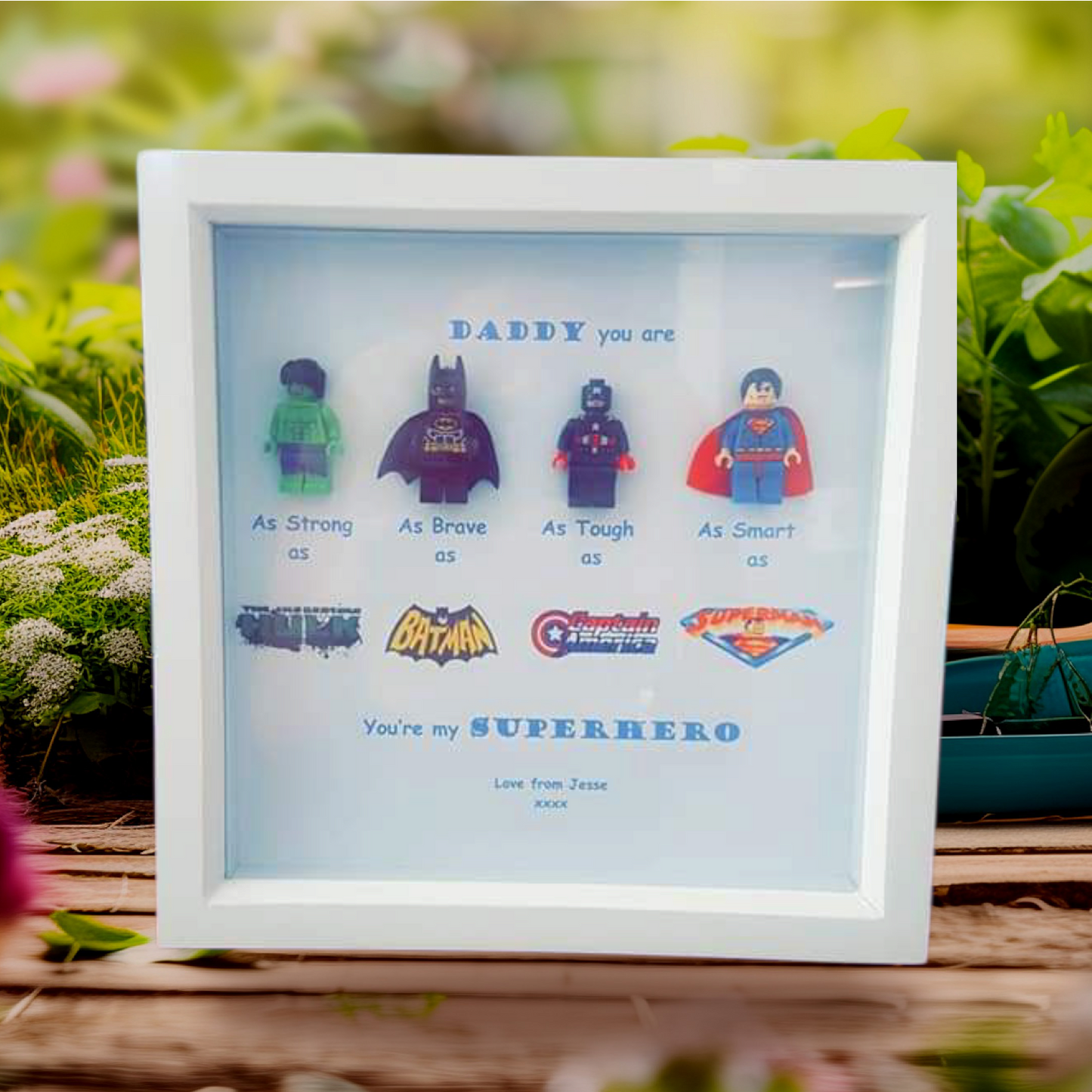 Super Hero Dad Daddy Frame - Fathers Day