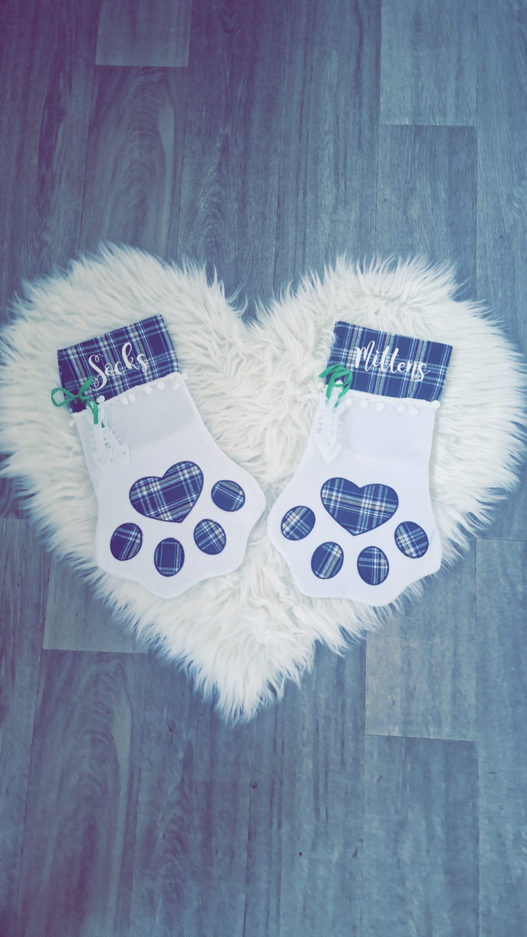 Pet Personalised Christmas Stockings - Cat Dog Fury Friends