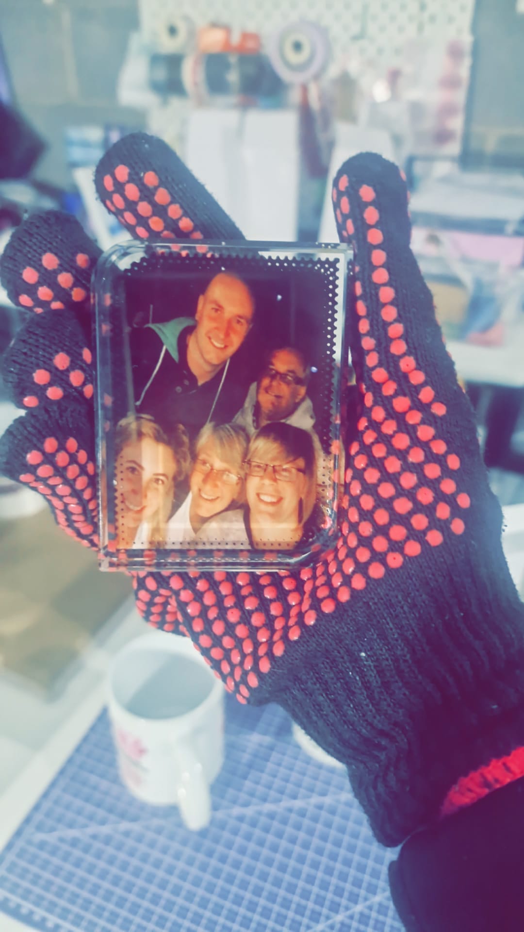 Personalised Glass Photo Block