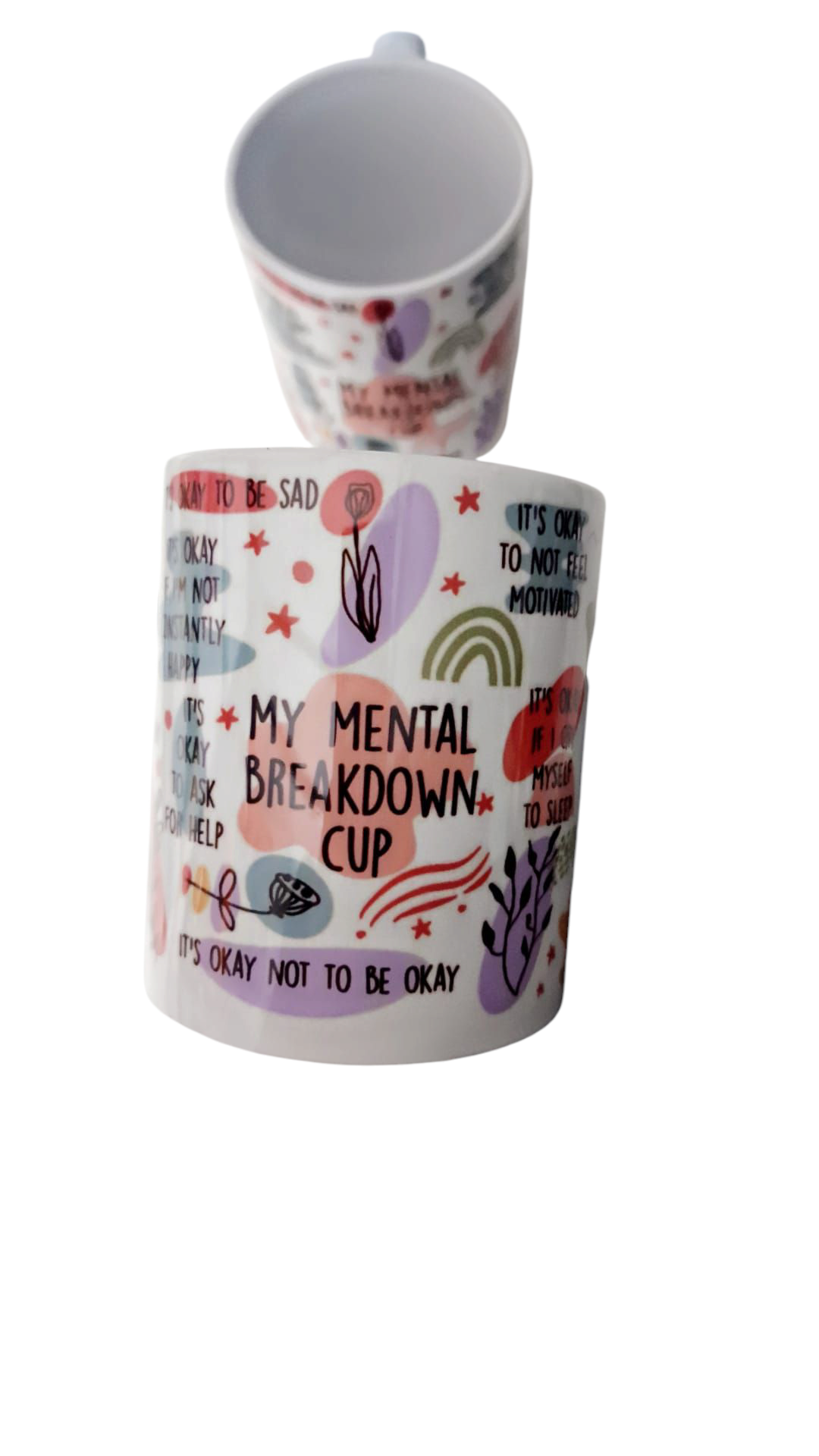 Mental health breakdown mug cup 11oz