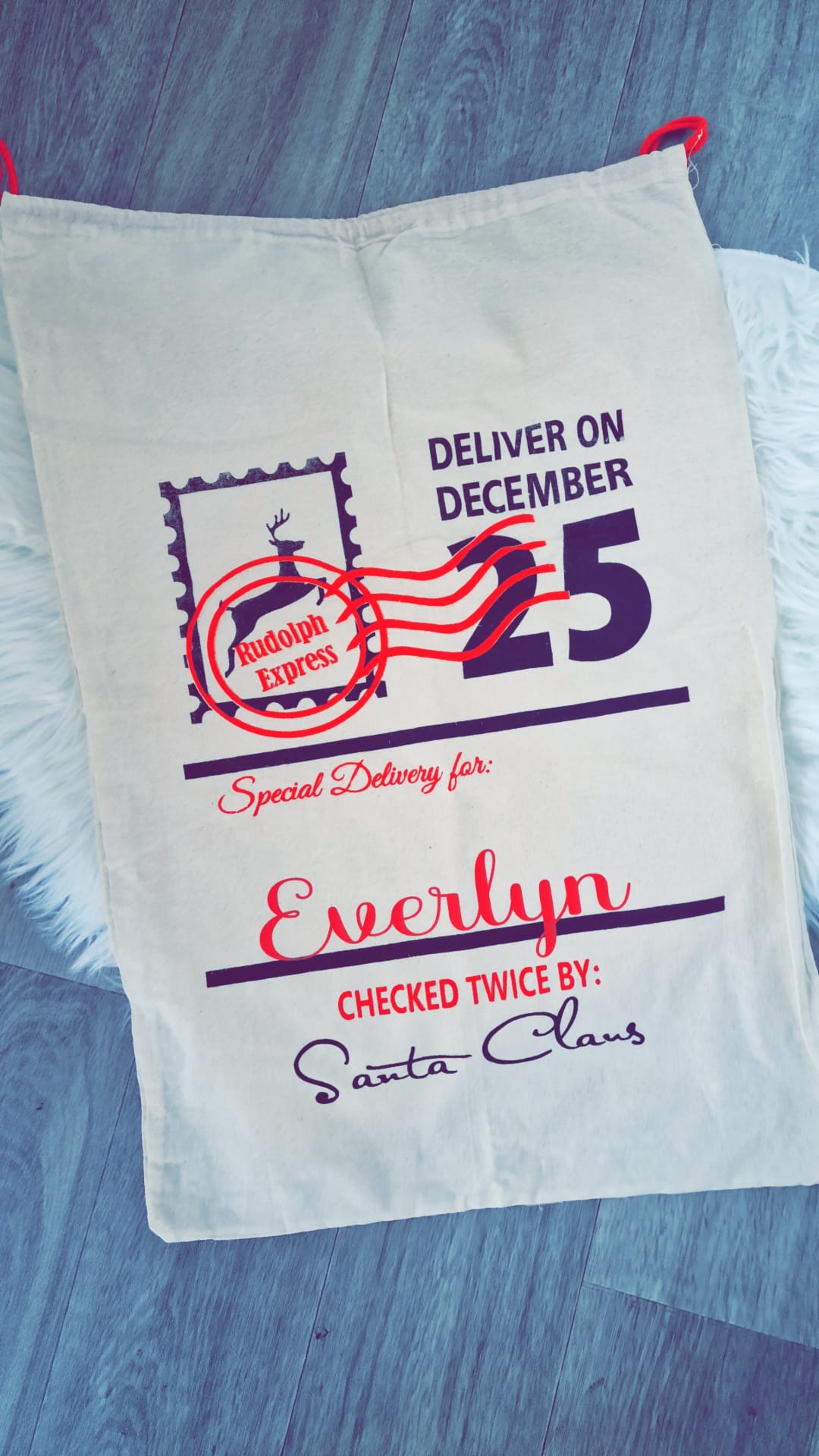 Personalised Christmas Santa Sacks Decorations