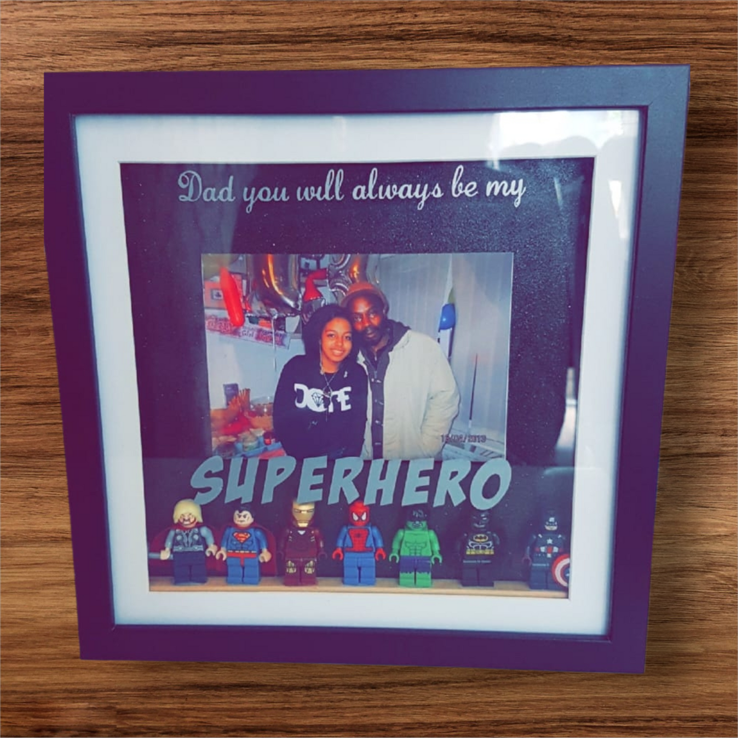 Personalised Dad Superhero Photo Frame