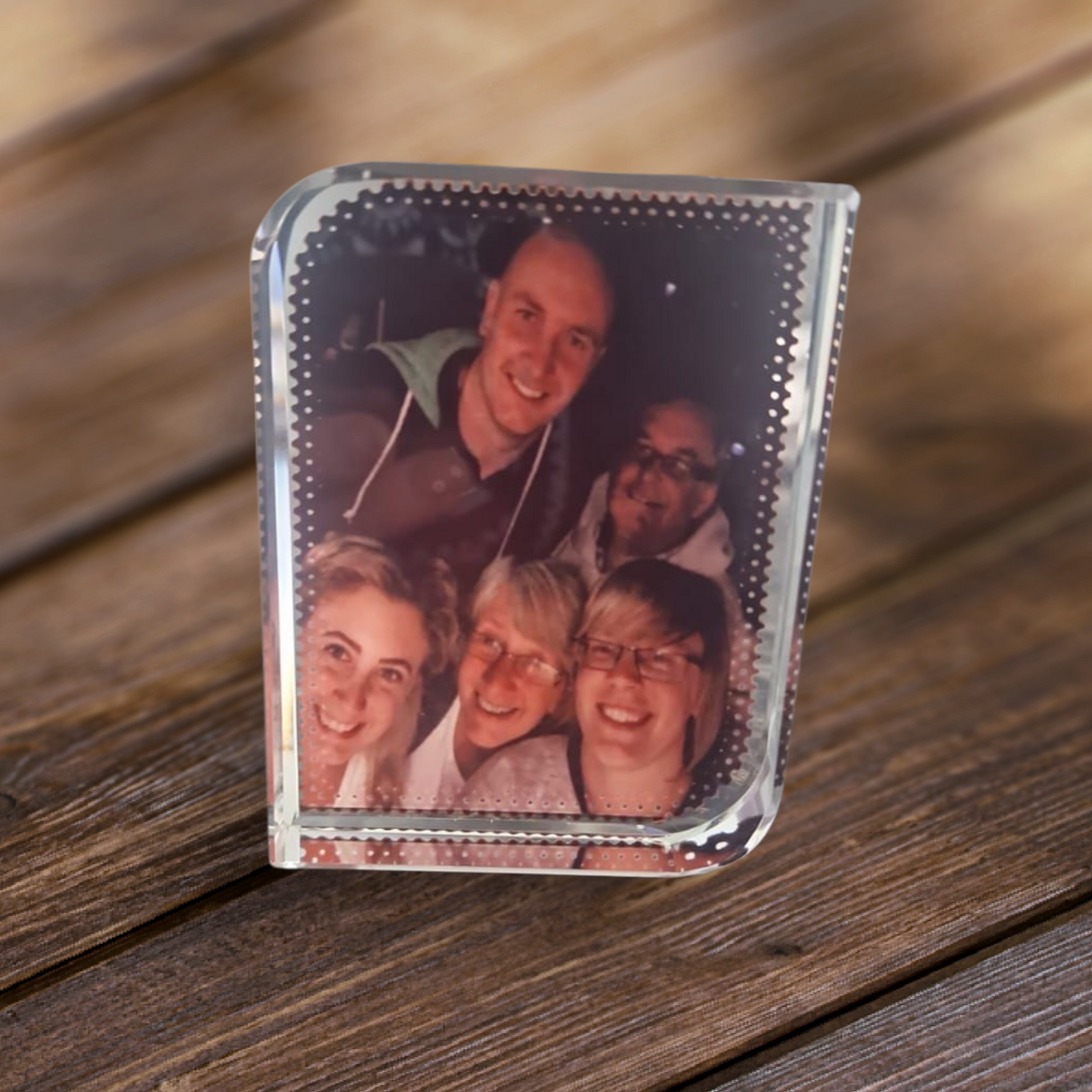 Personalised Glass Photo Block