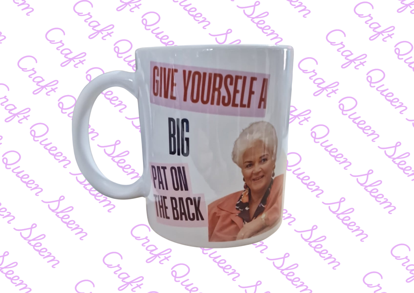 Give Yourself a Big Pat on the Back Funny Novelty Mug