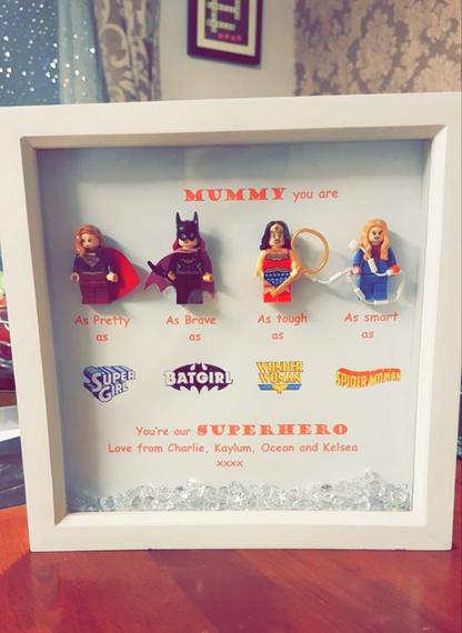 Super Mum Super Hero Shadow Box Frame - Mothers Day