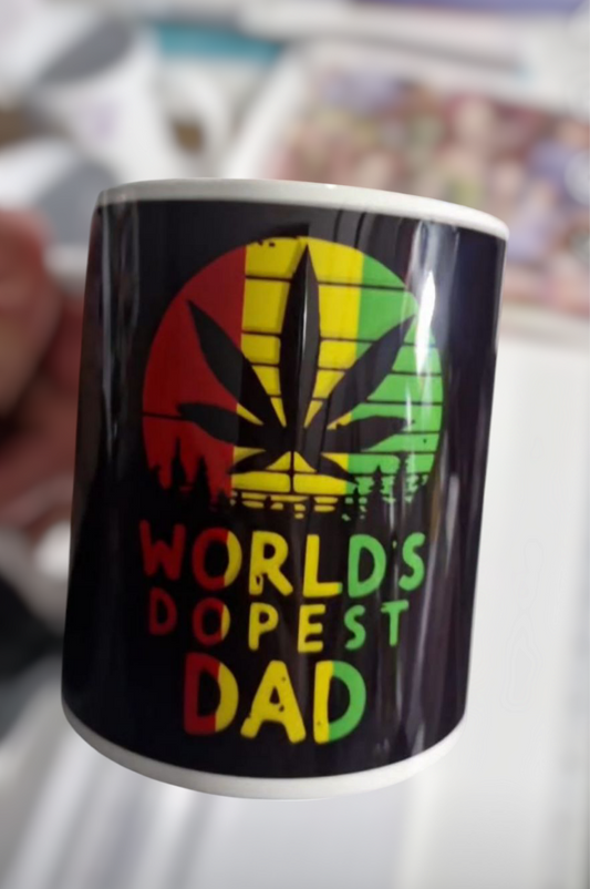 World's dopest Dad 11oz mug cup