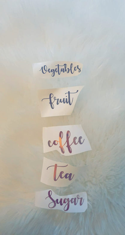Custom Personalised Vinyl Label Stickers - Organisation