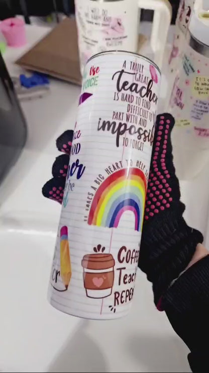 Thank You Teacher 20oz Tumbler - Leavers Gift