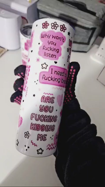 Mom Mum Vocabulary, Sweary Mums 20oz Tumbler