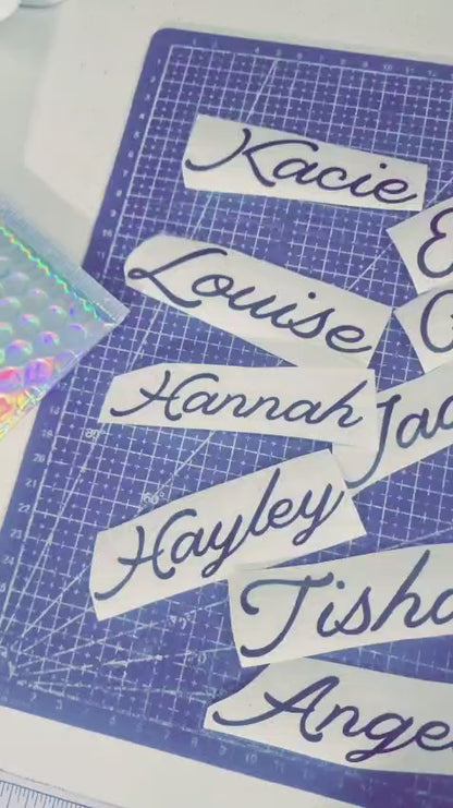 Custom Vinyl Decal Stickers | Personalised Name & Text Decals