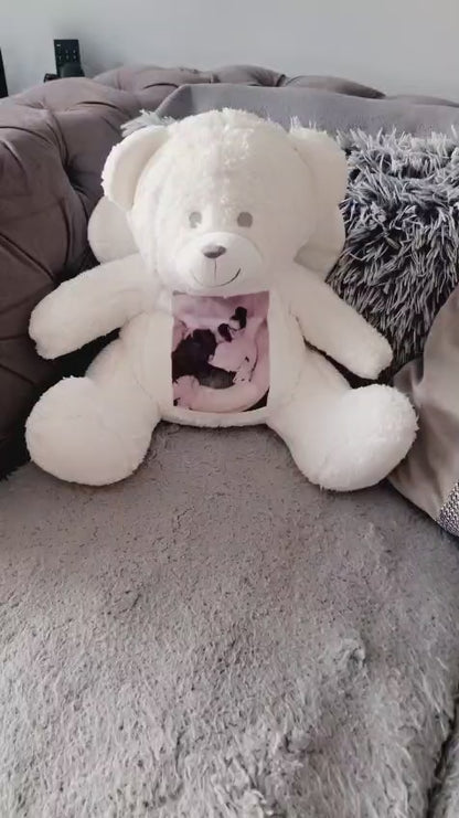 -Personalised Teddy Bear | Custom Name, Message or Photo | Keepsake Gift - Large