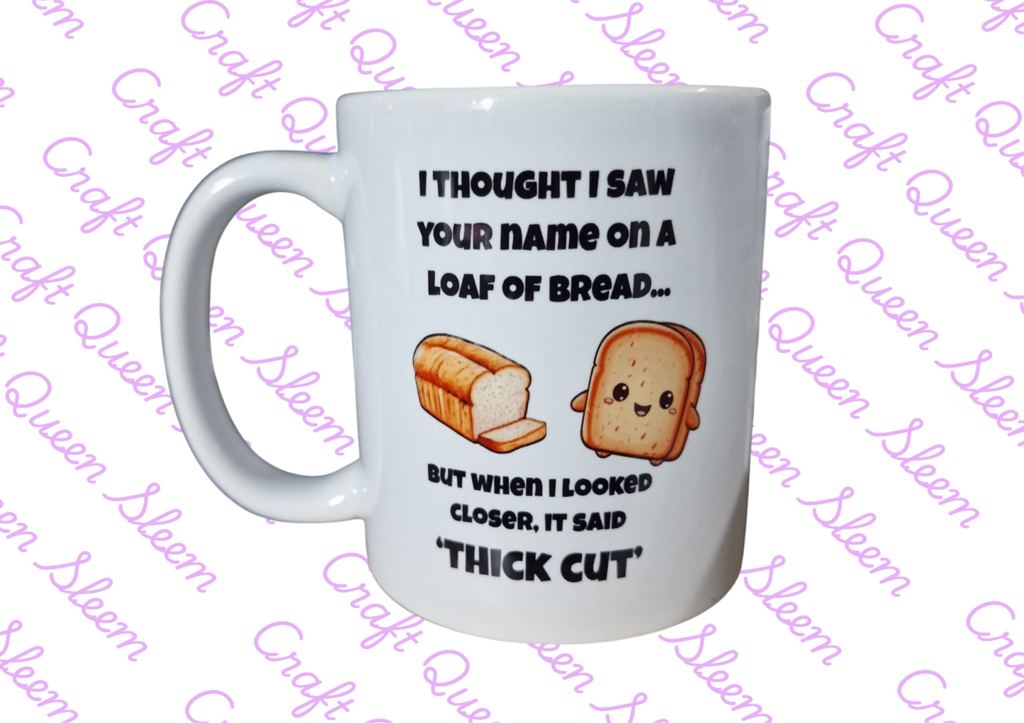 Funny Thick Cut Bread Mug | Cheeky Novelty Coffee Mug