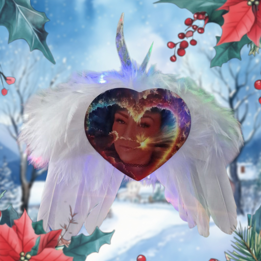 Personalised Angel wings Christmas Tree Decoration