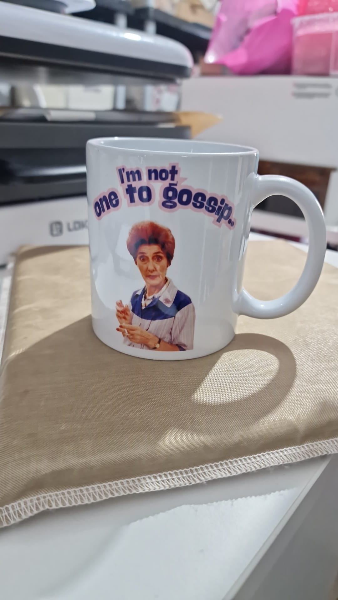 I’m Not One to Gossip Mug | Dot Cotton Inspired Funny Mug