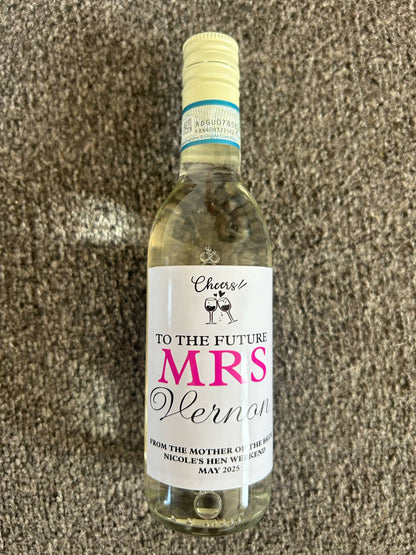 Wine Bottle Personalised Stickers