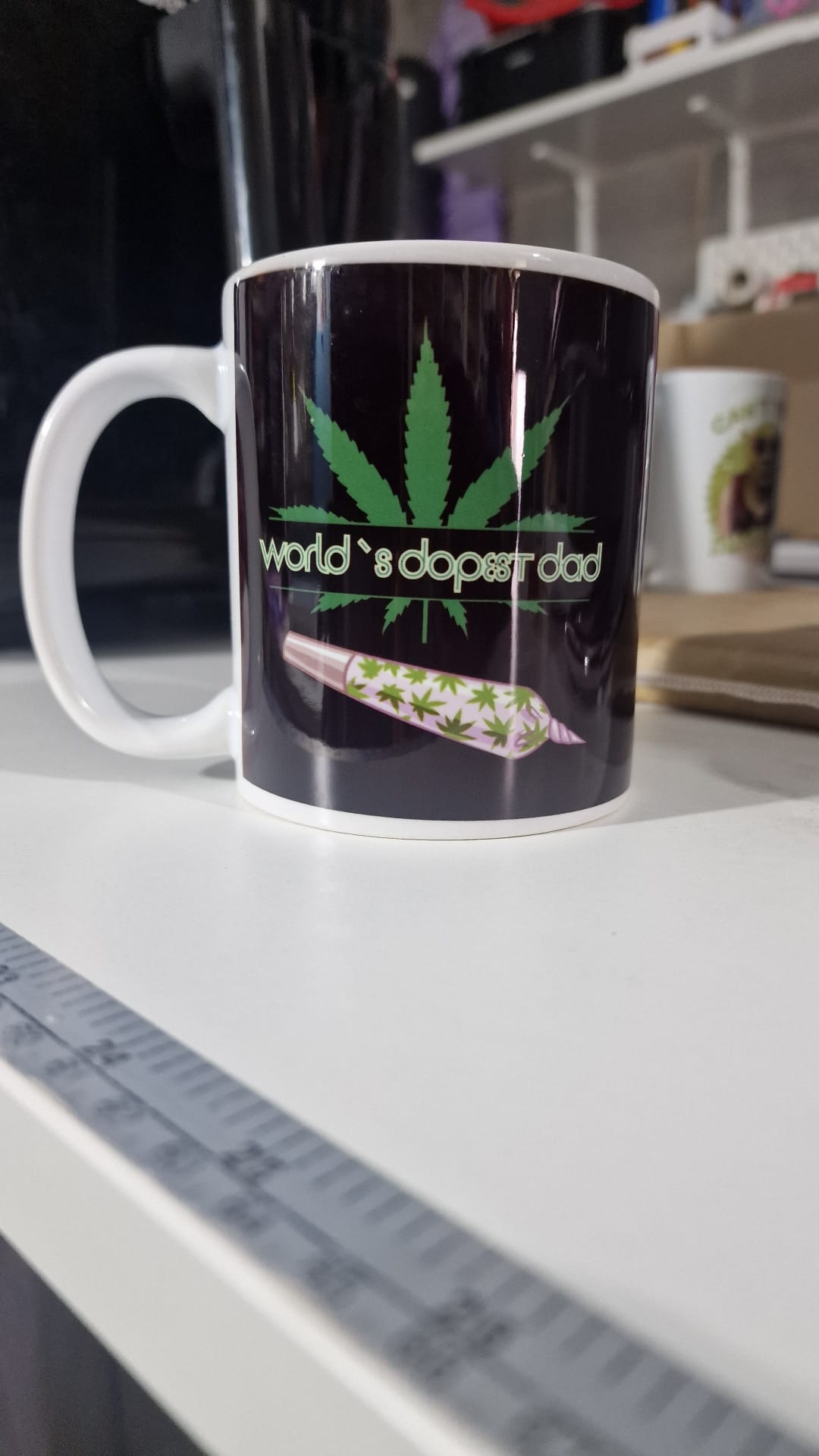 World’s Best Dad Mug | Funny Weed Dad Coffee Cup