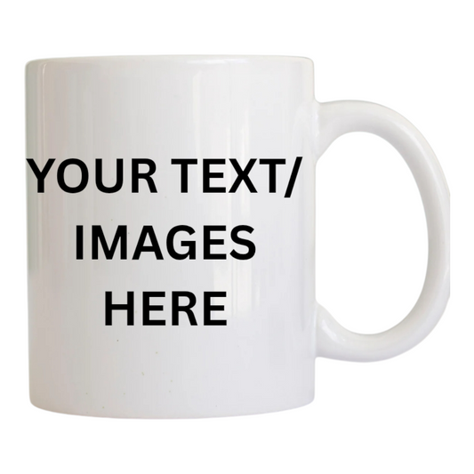 Personalised Custom 11oz Ceramic Mug - Any Design Photo Text