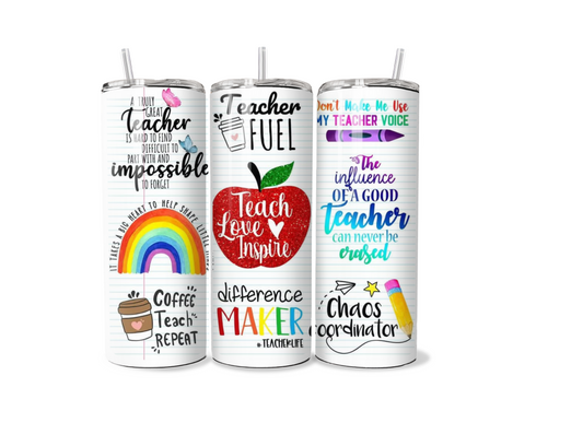 Thank You Teacher 20oz Tumbler - Leavers Gift