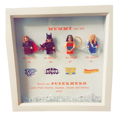 Super Mum Super Hero Shadow Box Frame - Mothers Day