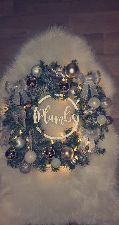 Personalised Custom Christmas Wreath