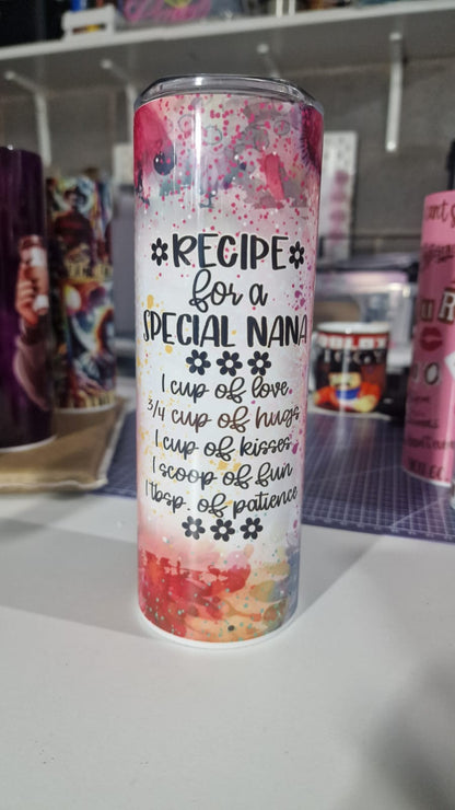 Recipe for a Special Nan 20oz Tumbler
