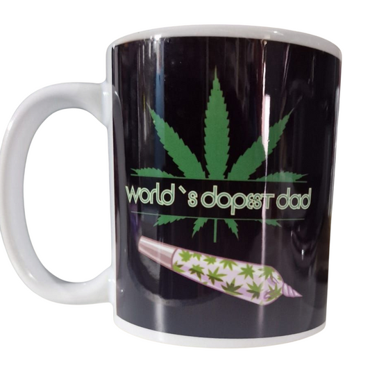 World’s Best Dad Mug | Funny Weed Dad Coffee Cup
