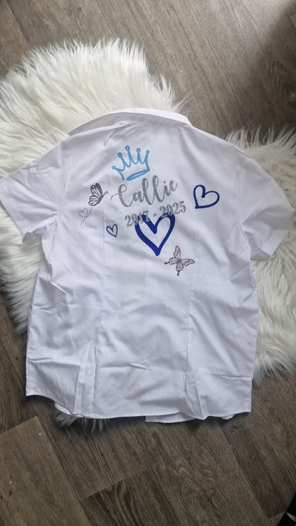 Personalised School Leavers Blouse Shirt Polo