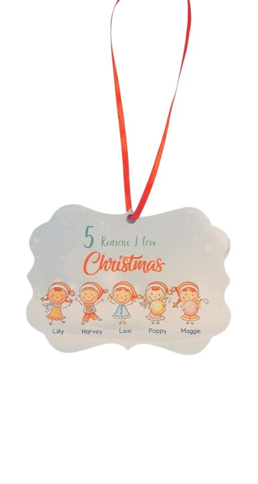 Personalised Photo Christmas Bauble – Custom Christmas Tree Decoration