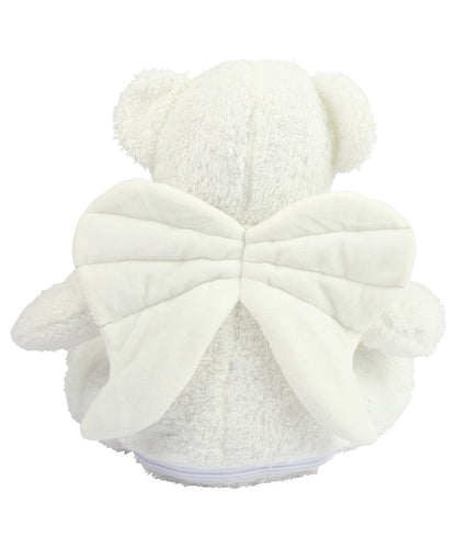 Memorial Keepsake Angel Bear With Wings - Personalised- Photo - Text -Large