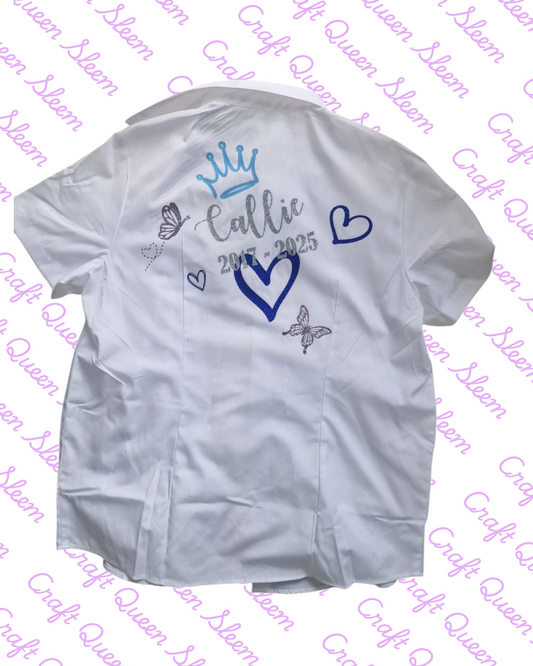 Personalised School Leavers Blouse Shirt Polo
