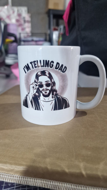 I’m Telling Dad Funny Mug | Cheeky Novelty Coffee Mug