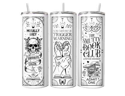 Booktok Quote Tumbler – 20oz Skinny Stainless Steel Dark Romance Book Lover Cup