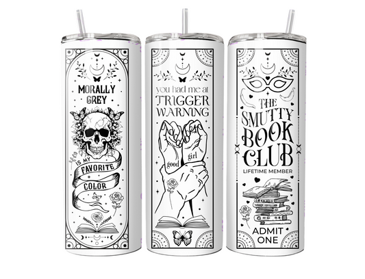 Booktok Quote Tumbler – 20oz Skinny Stainless Steel Dark Romance Book Lover Cup