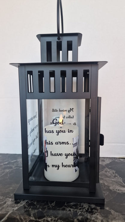 Memorial Lantern Missed Loved One With Candle
